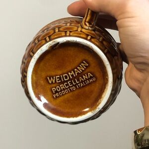 Weidmann Italian Ceramic Mug in Rich Brown